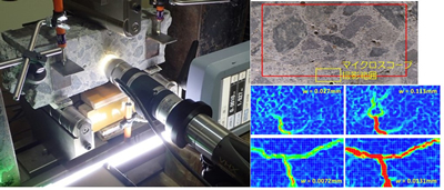 マイクロスコープを用いたコンクリートのひび割れ観察と画像解析